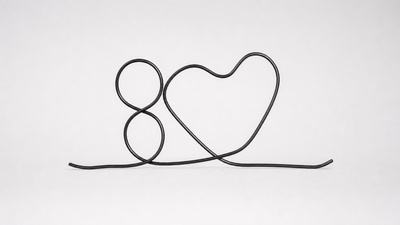 Wiregrams trick (8h) on a neutral studio background