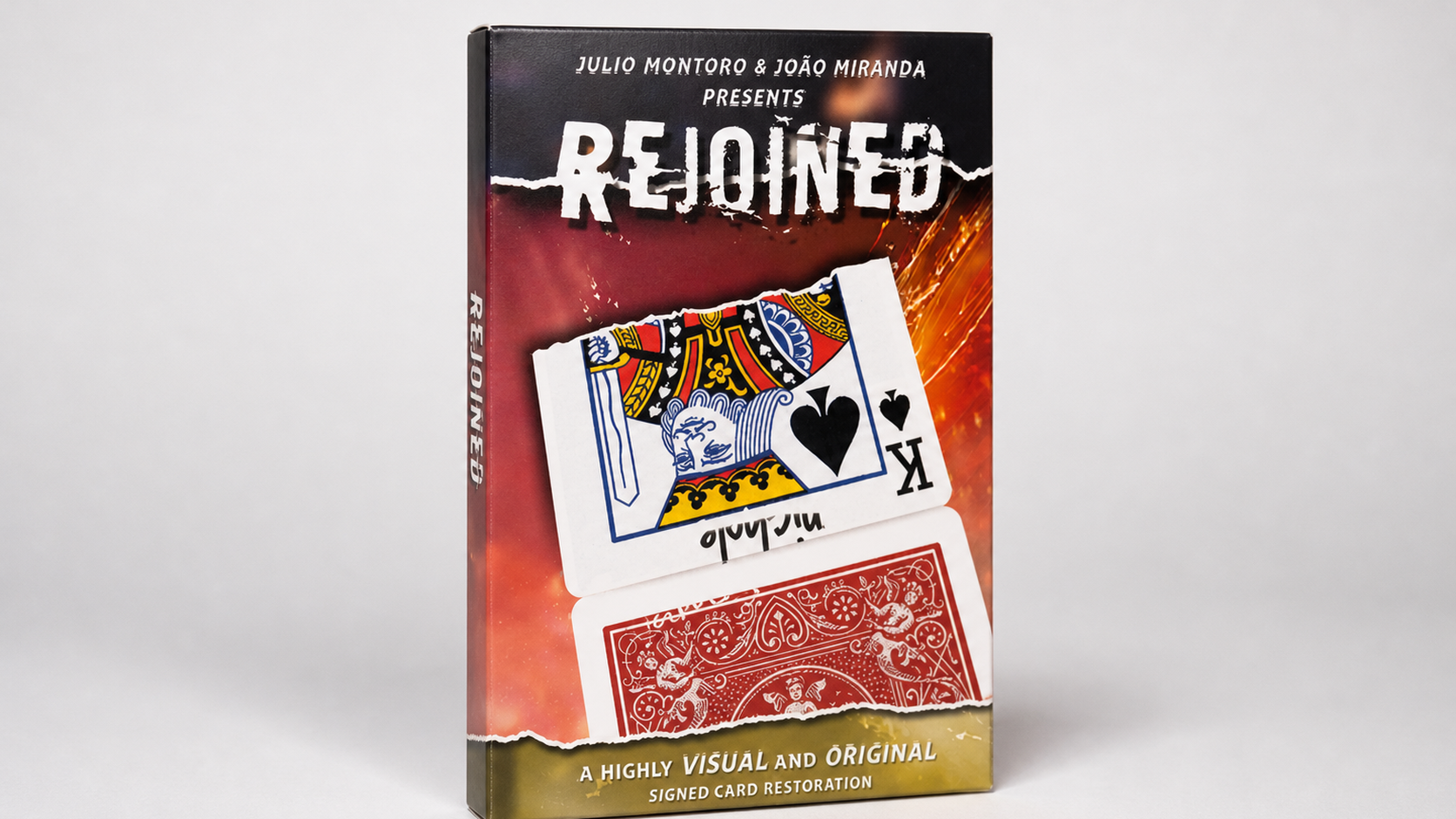 Rejoined by João Miranda Magic and Julio Montoro - Trick on a neutral studio background