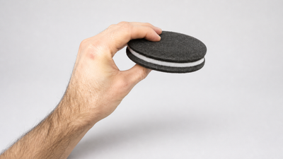 Foam Cookie Goshman on a neutral studio background