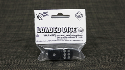 Loaded Dice (Weighted, Wood, Black) - Tricks
