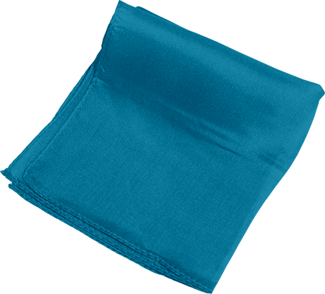 Silk 6 inch (Turquoise) Magic by Gosh - Trick