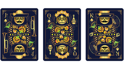 Calaveras de Azúcar Blue Edition Playing Cards Printed by USPCC