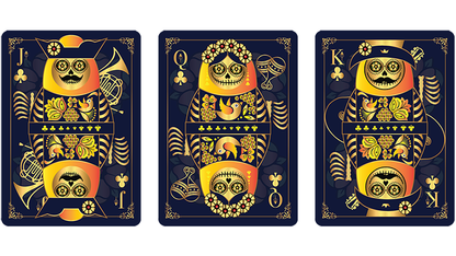 Calaveras de Azúcar Blue Edition Playing Cards Printed by USPCC