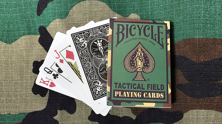 Bicycle Tactical Field Green Camo/Brown Camo (6 Decks) by US Playing Card Co