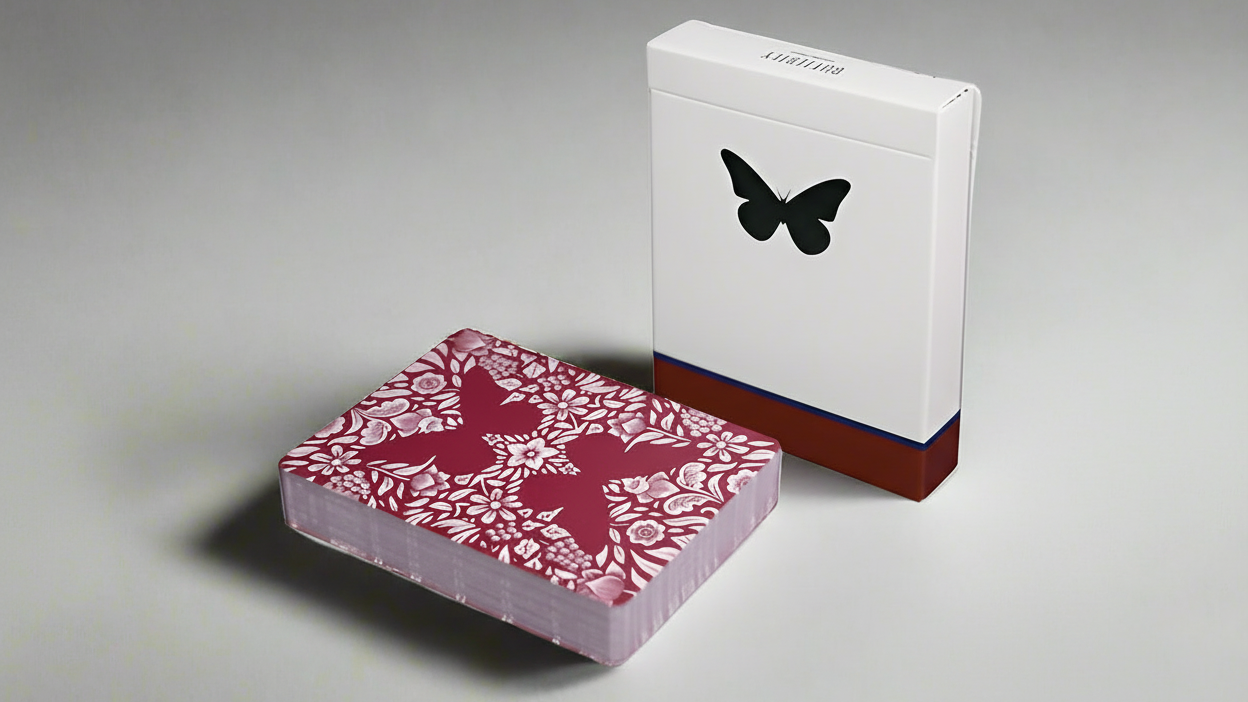 Butterfly Playing Cards Marked (Red) 3rd Edition by Ondrej Psenicka