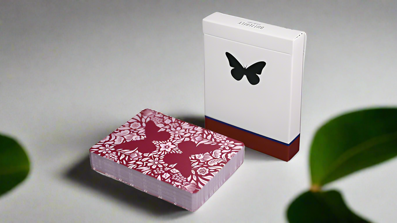 Butterfly Playing Cards Marked (Red) 3rd Edition by Ondrej Psenicka