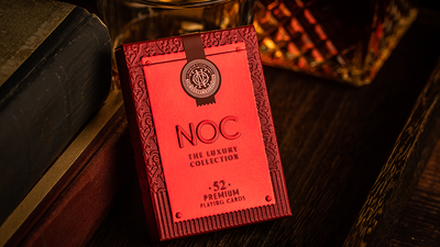 Front of the red NOC Luxury tuck box