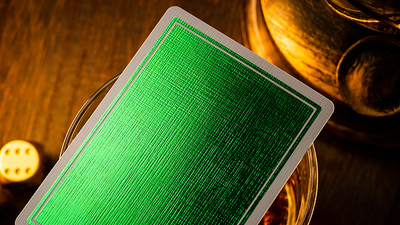 Green NOC Luxury card back with a fine line pattern