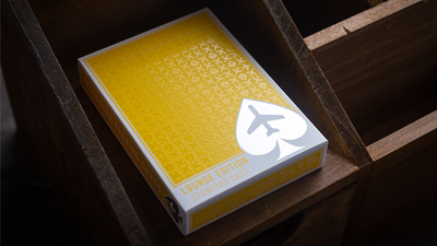 Yellow Jetsetter Lounge tuck box inside a wooden drawer