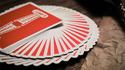 Jerry's Nugget (Atomic Red) Marked Monotone Playing Cards