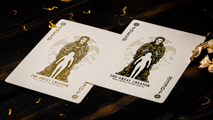 The Great Creator: Earth (Gold Foil) Edition Playing Cards by Riffle Shuffle