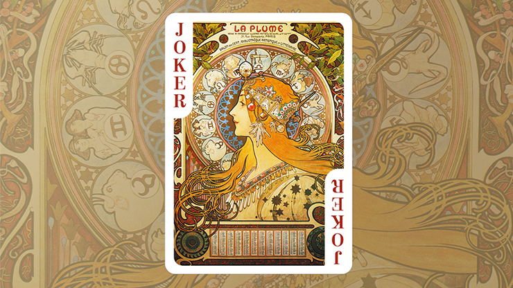 Mucha Gismonda Standard Gold Edition Playing Cards by TCC