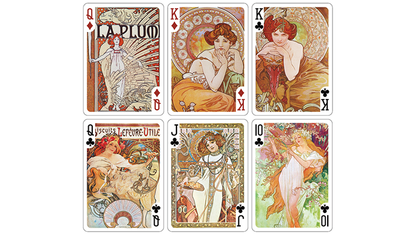 Mucha Princess Hyacinth Silver Edition Playing Cards by TCC