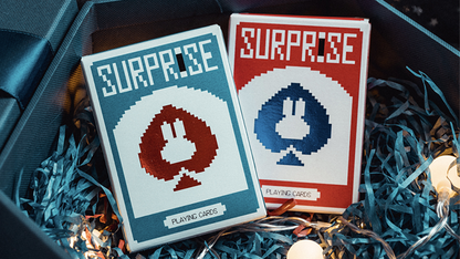 Surprise Deck V5 (Red) Playing cards by Bacon Playing Card Company