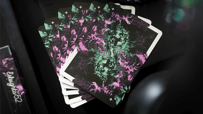 Gilded Nebula Stellar Purple Playing Cards(purple star)