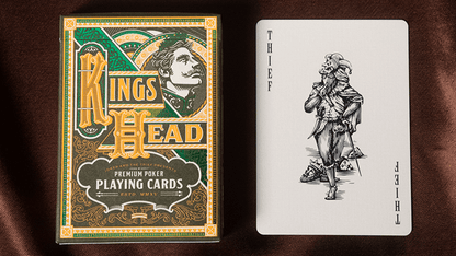 Kings Head (Green & Yellow) Playing Cards  by Joker and the Thief