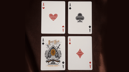 King's Head (Black and Gold Foil) Playing Cards  by Joker and the Thief
