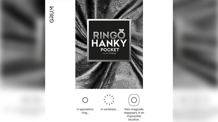 Ringo Hanky Pocket (Black for BABU) by GRUM®