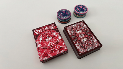 Neko Samurai (Red) Playing Cards