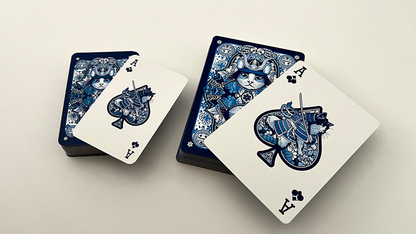 Kards Card Sameri Sword Neko Samurai (Mini Blue) Playing Cards – 52Kards