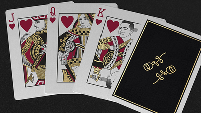 Gold Foil Black Roses Casino
