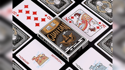 GUAN DAM -Warriors of the Three Kingdoms (Black) Playing Cards by YOKAGAME