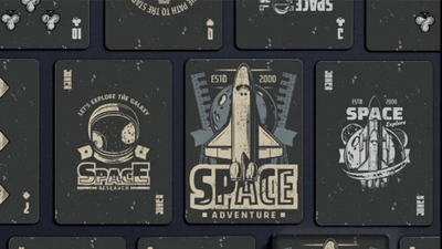 Space Adventure Playing Cards
