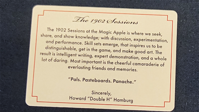 The 1902 Sessions Deck by The Magic Apple