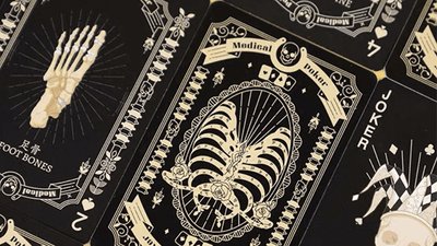 Medical Poker (Black) Playing Cards