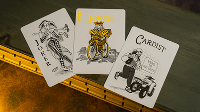 Bicycle Neon Rider Back Yellow-Starburst Deck Playing Cards