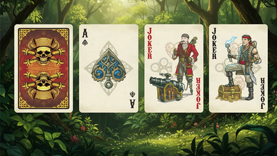 Skeleton Pirates Playing Cards