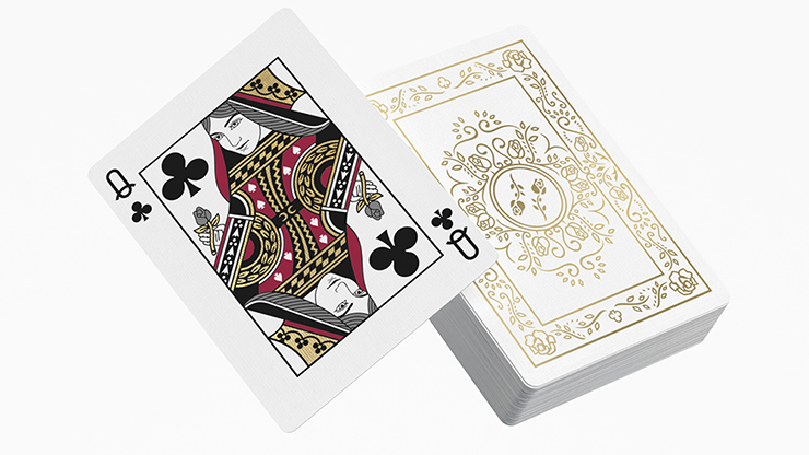 Black Roses White Gold Foil