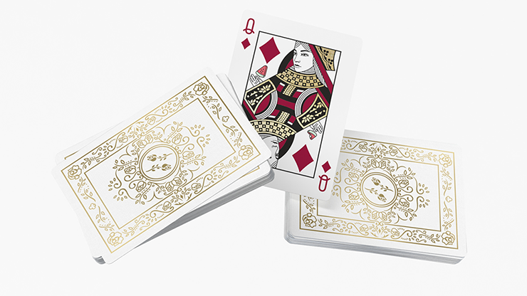 Black Roses White Gold Foil
