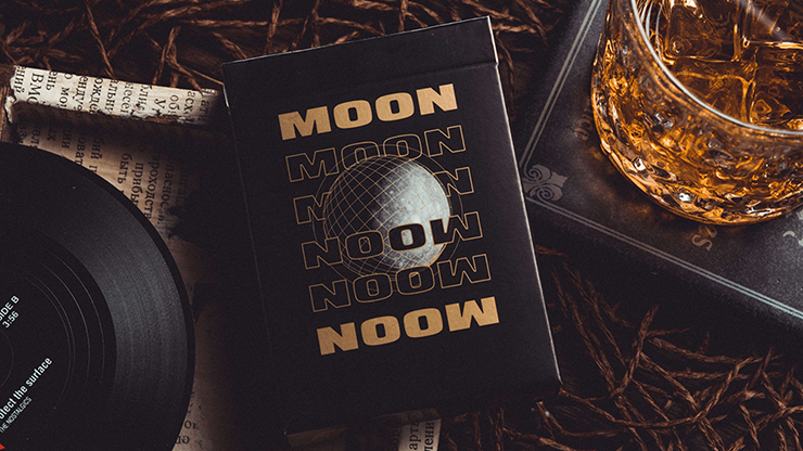 Moon (Black) Playing Cards