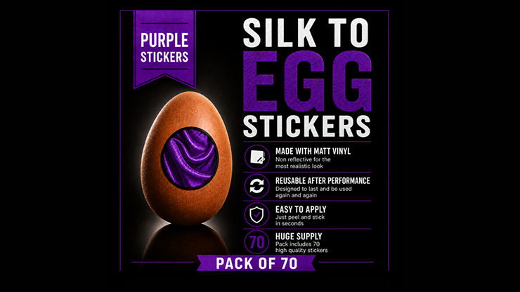 Silk to Egg Stickers Pack of 70