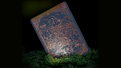 Blue-and-copper Moooi Tokyo Blue card back with an illustrated tiger