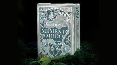 Front of the silver-and-blue Moooi Memento Moooi tuck box