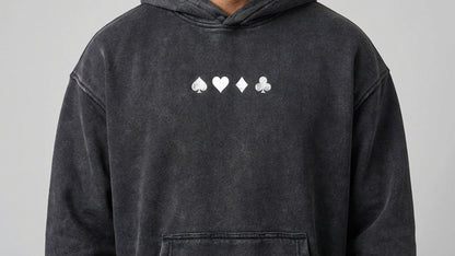 'CHSD' Snow Wash Oversize Hoodie