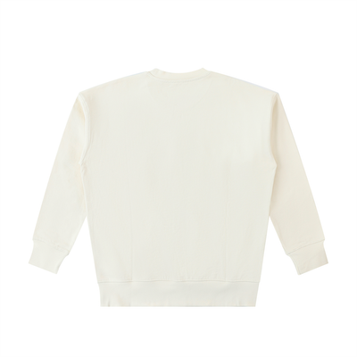 'Linen Finish' Heavyweight Sweatshirt (Red n' Black Logo)
