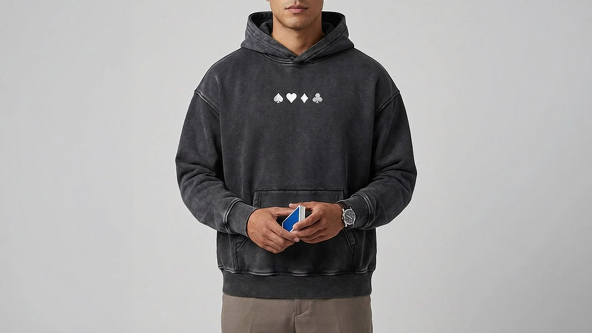 'CHSD' Snow Wash Oversize Hoodie