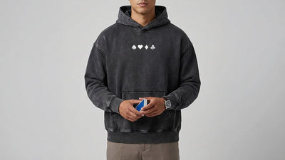 'CHSD' Snow Wash Oversize Hoodie