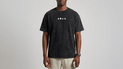 'CHSD' Snow Washed Oversized Tee