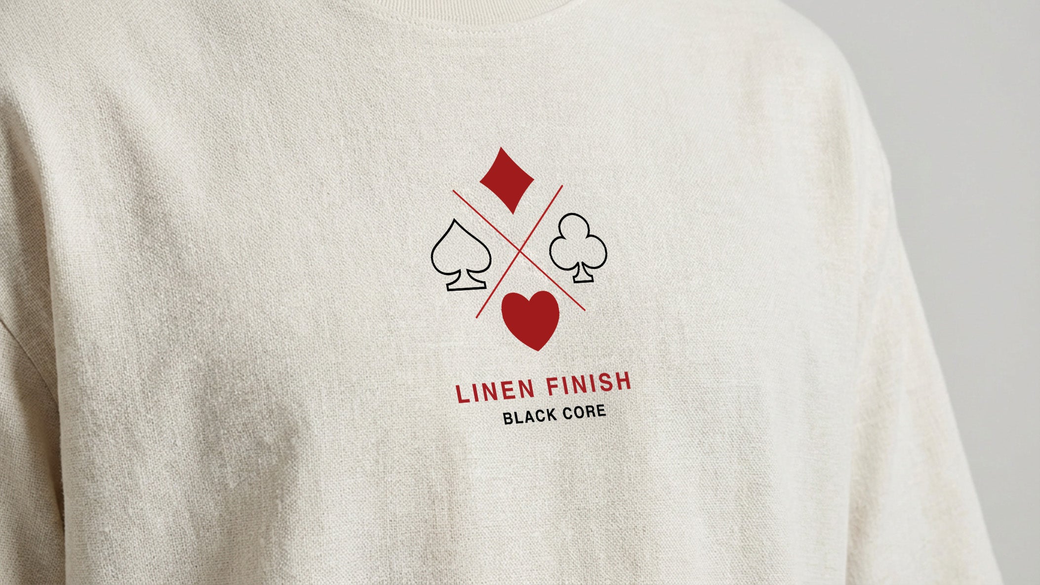 'Linen Finish' Vintage Oversized Cotton Tee