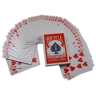 Assorted Red Back Bicycle One Way Forcing Deck (assorted values)