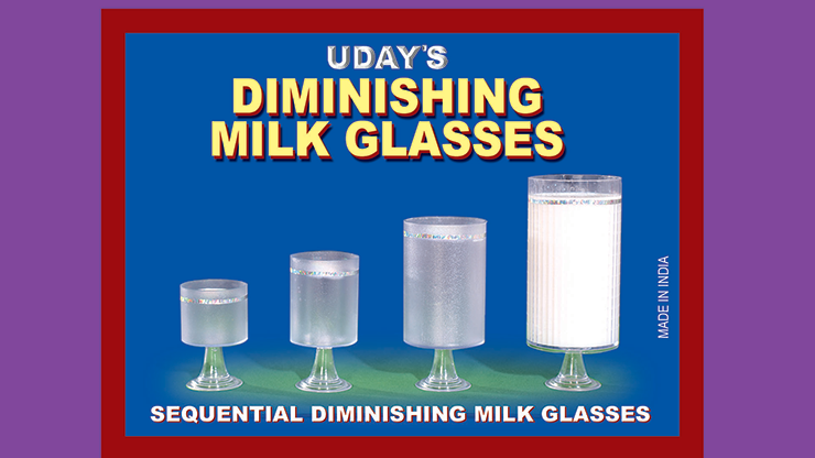 Diminishing Milk Glasses by Uday - Trick product video — 52Kards