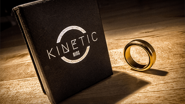 Kinetic PK Ring (Gold) Beveled size 10 by Jim Trainer - Trick product video — 52Kards