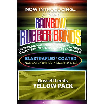 Joe Rindfleisch's Rainbow Rubber Bands (Russell Leeds -Yellow ) by Joe Rindfleisch - Trick product video — 52Kards