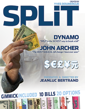 Split (Gimmicks and Online Instructions) by Yves Doumergue and JeanLuc Bertrand - Trick product video — 52Kards