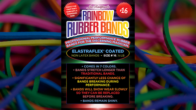 Joe Rindfleisch's SIZE 16 Rainbow Rubber Bands (Combo Pack) - Trick product video — 52Kards