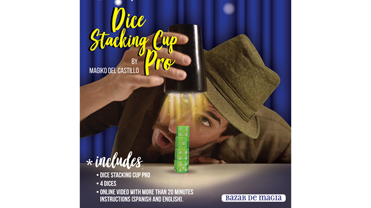 Dice Stacking Cup Pro (Gimmicks and Online Instructions) by Bazar de Magia - Trick product video — 52Kards